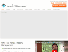 Tablet Screenshot of kangapropertymanagement.com